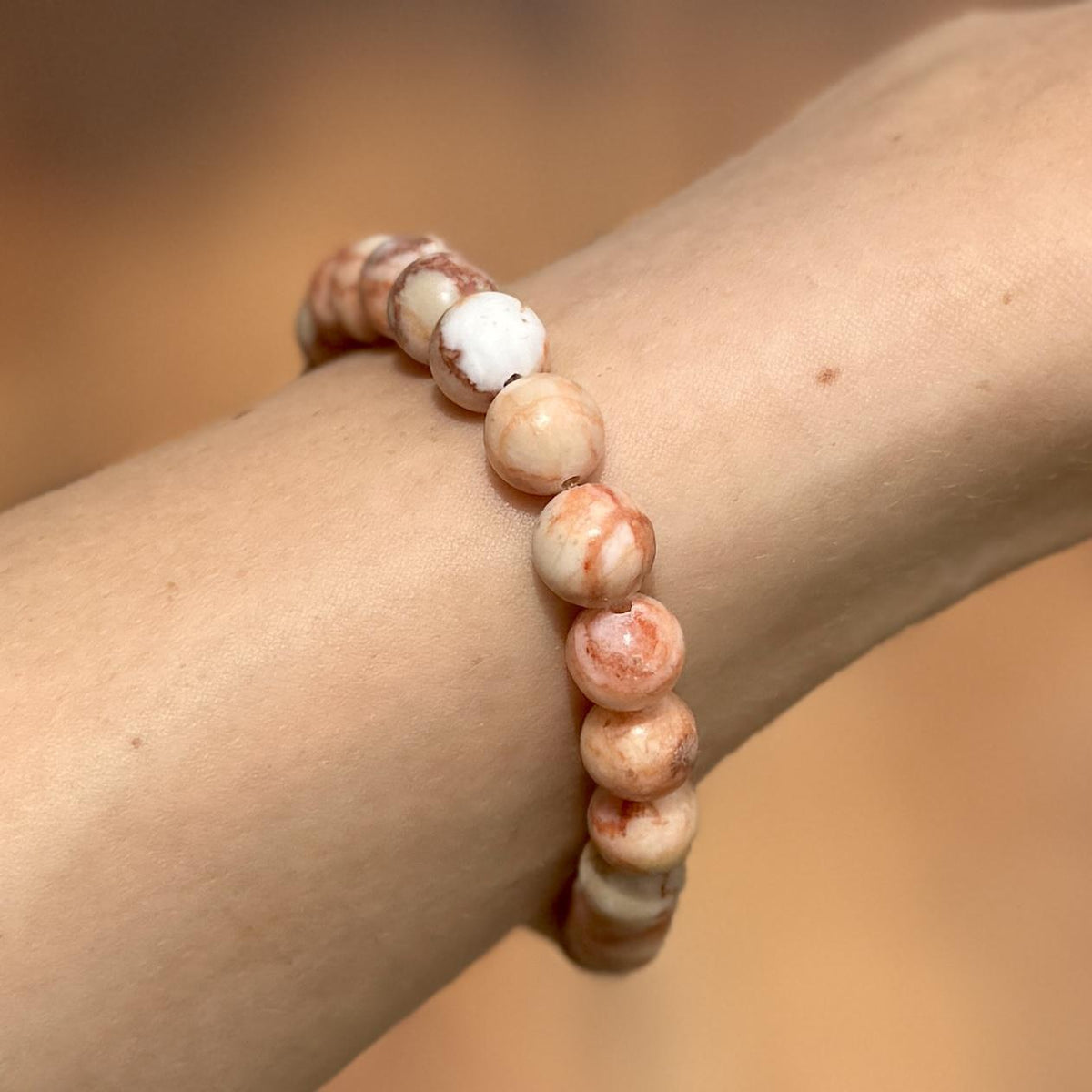 Red Vein Jasper Crystal Bracelet