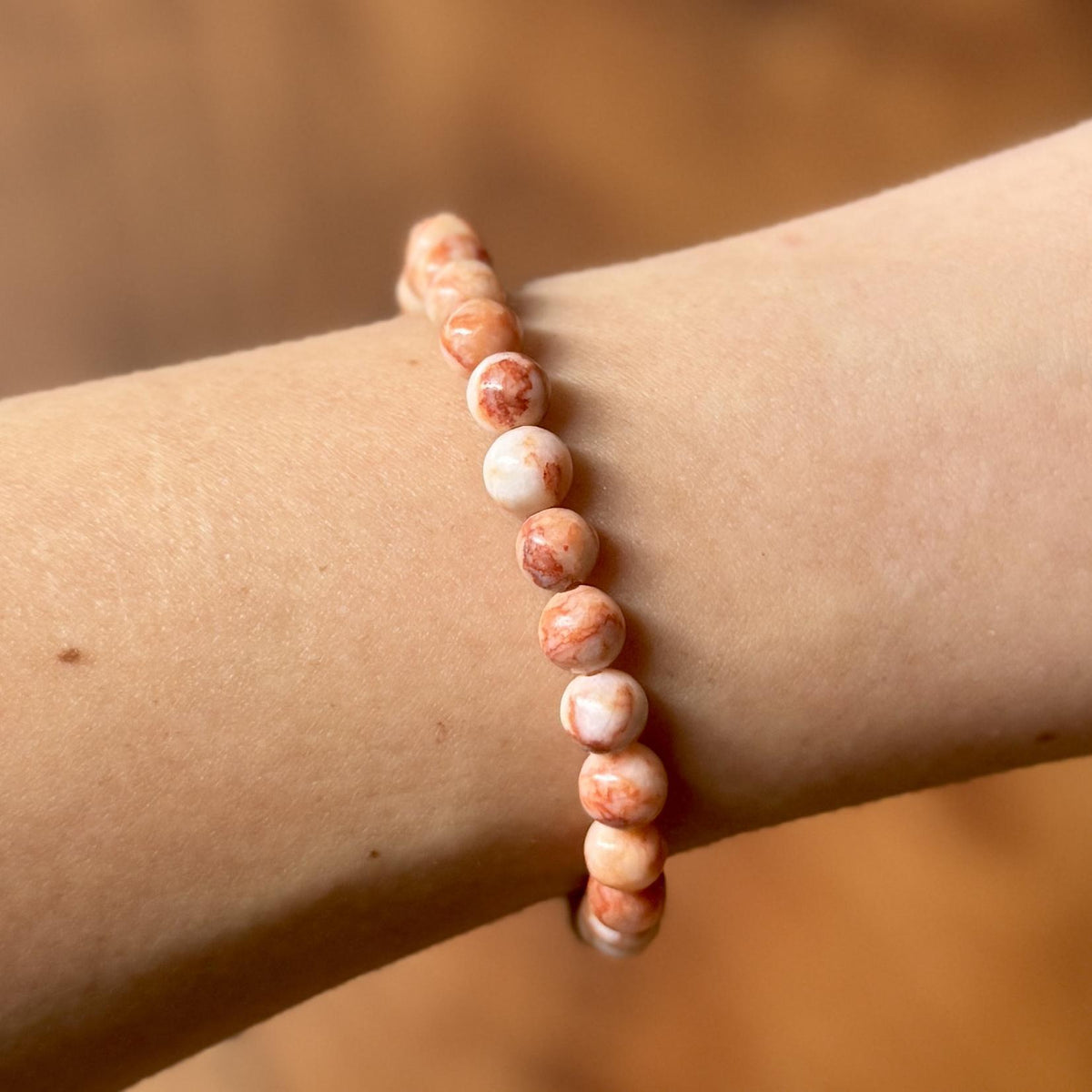 Red Vein Jasper Crystal Bracelet