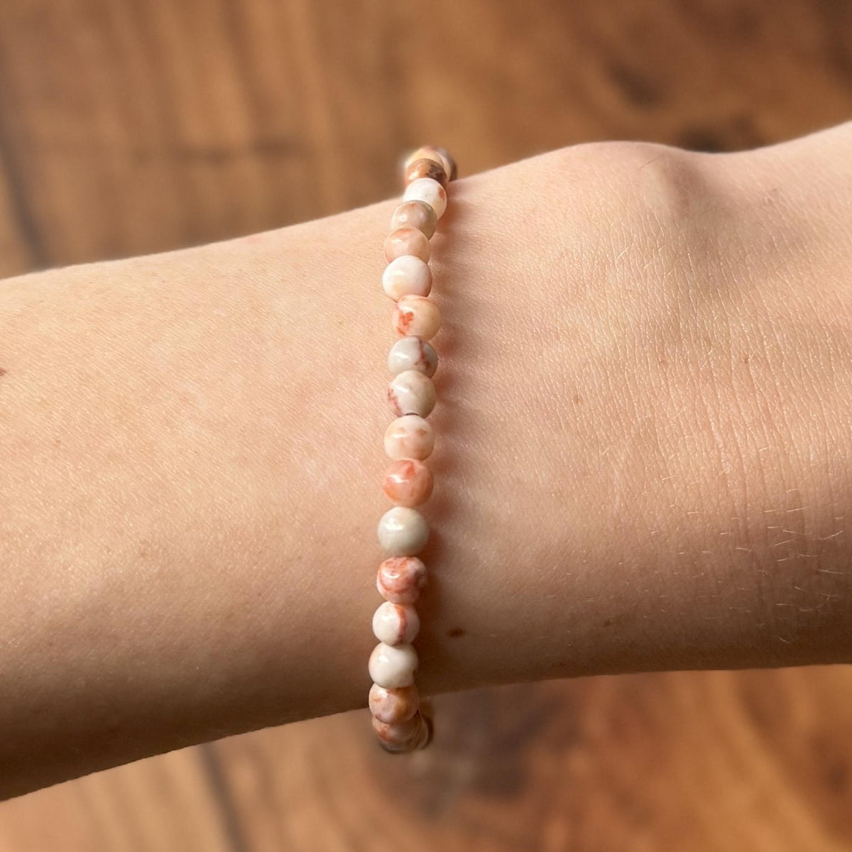 Red Vein Jasper Crystal Bracelet