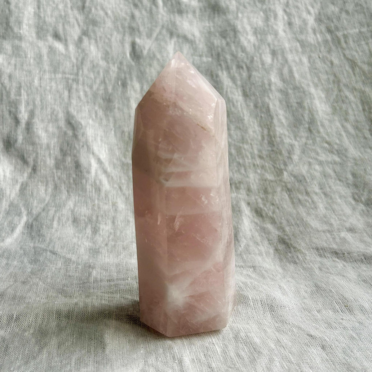 Rose Quartz Crystal Tower