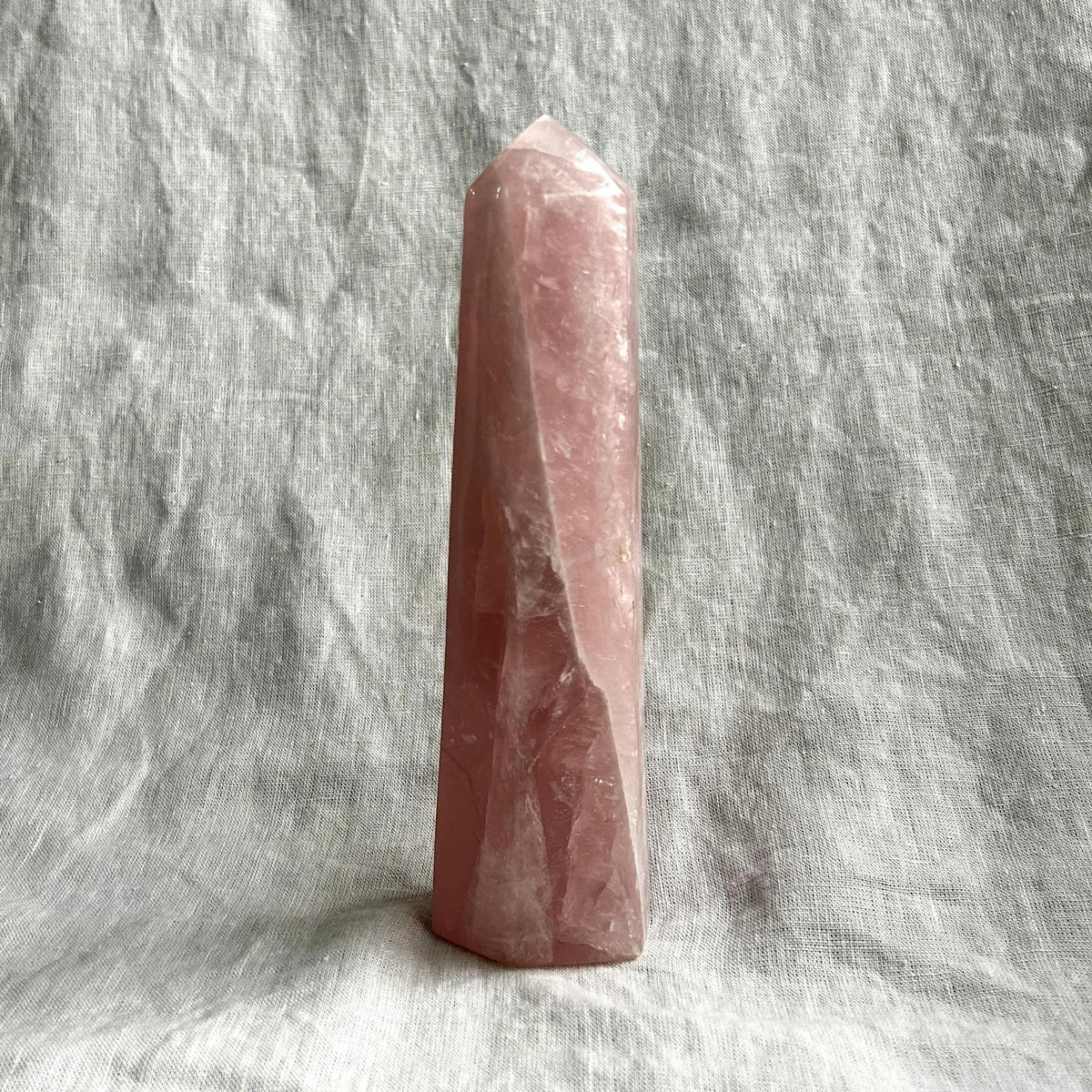 Rose Quartz Crystal Tower