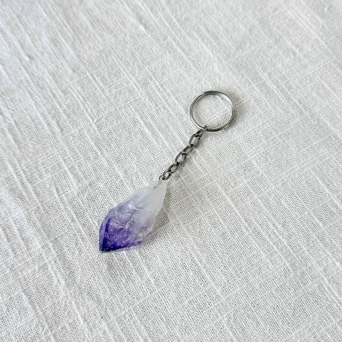 Rough Crystal Keychain