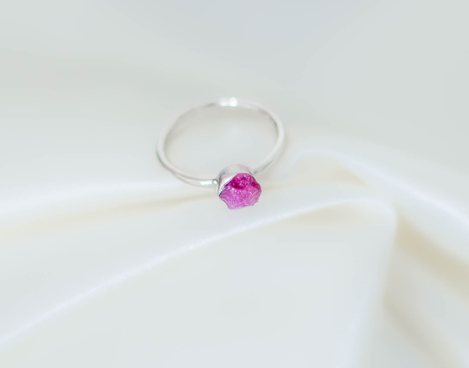 Ruby Stackable Crystal Ring