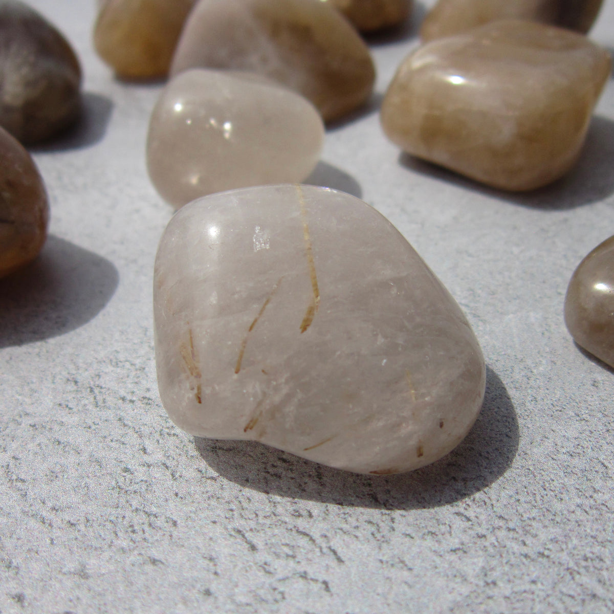 Rutilated Quartz Tumble