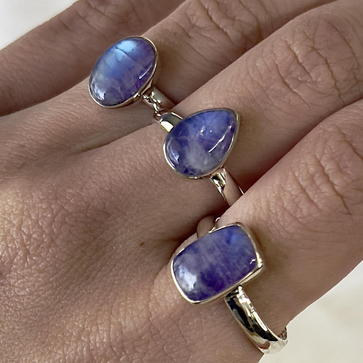 Sterling Silver Bezel Ring Medium Stone