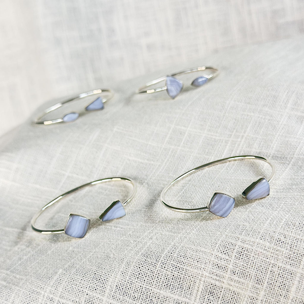 Sterling Silver Crystal Cuff Bracelet
