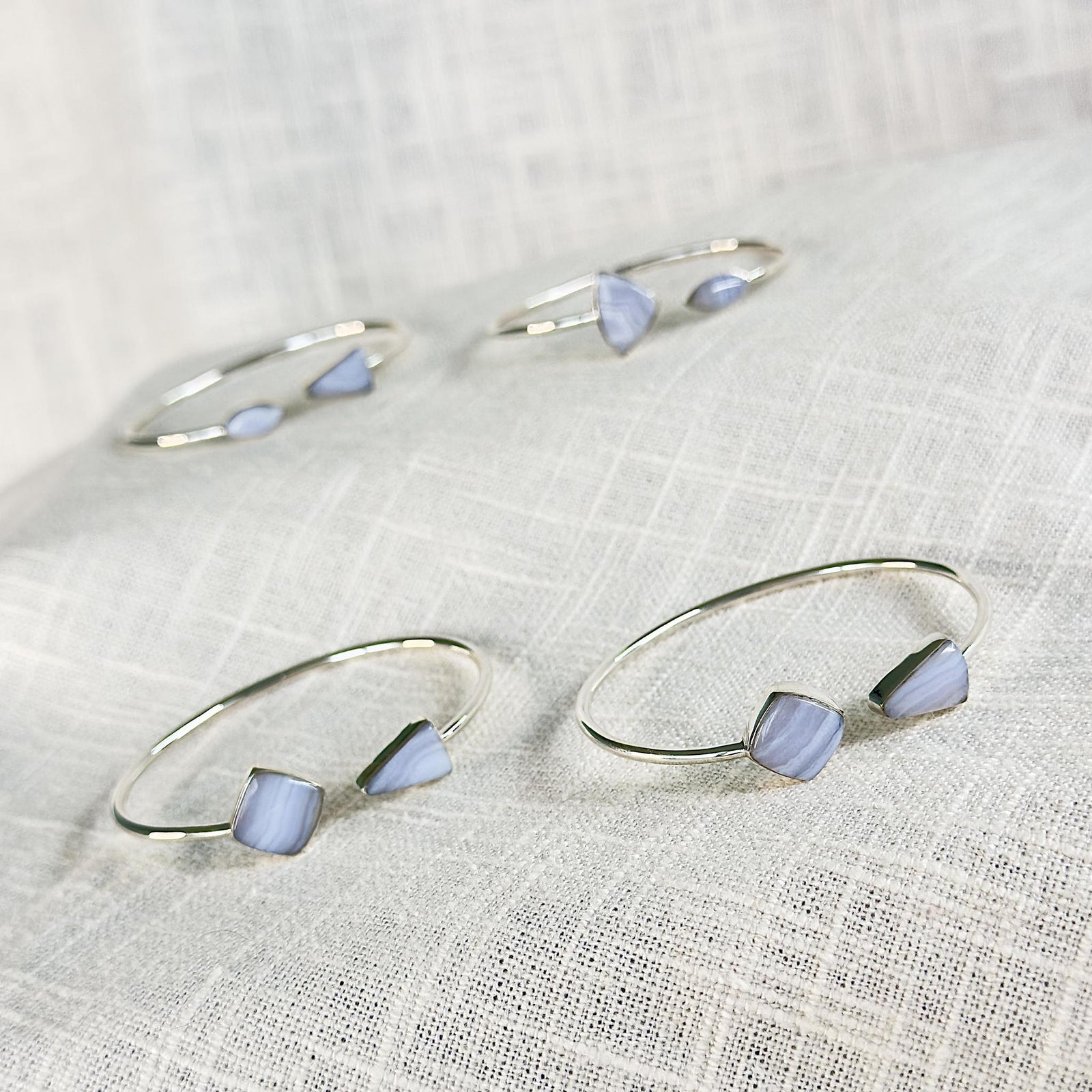 Sterling Silver Crystal Cuff Bracelet
