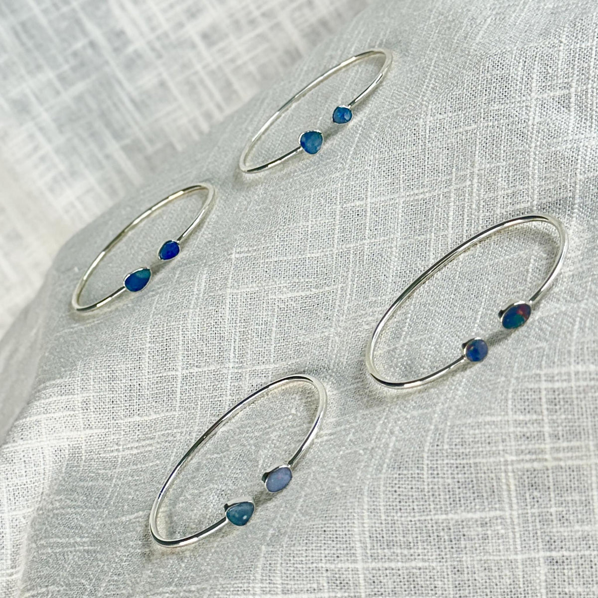 Sterling Silver Crystal Cuff Bracelet