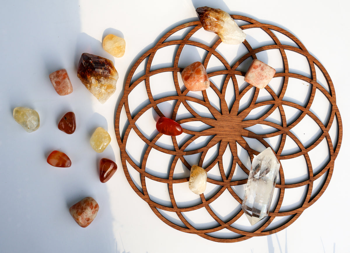 Summer Solstice Crystal Grid Bundle - Energy, Abundance, Radiance