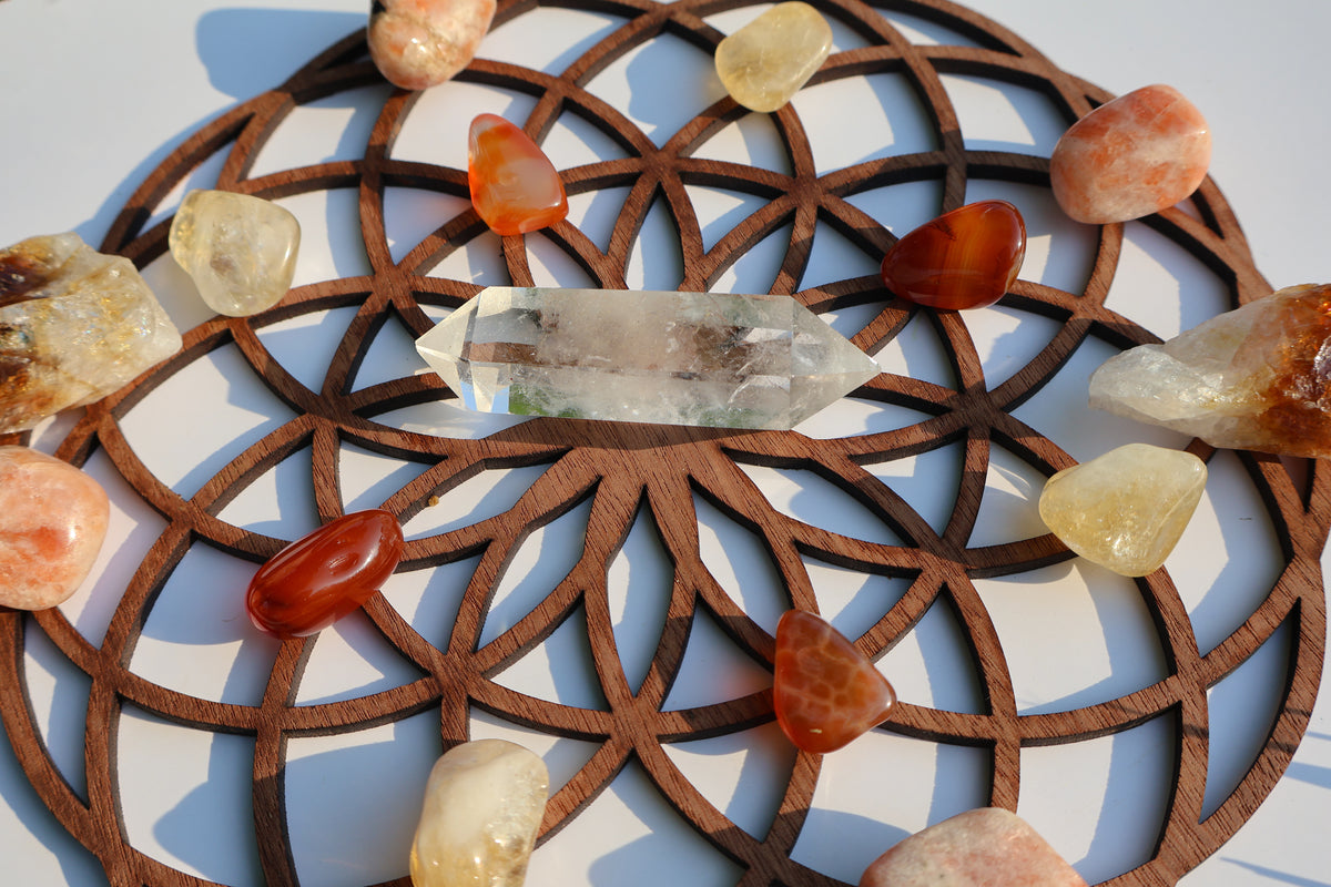 Summer Solstice Crystal Grid Bundle - Energy, Abundance, Radiance