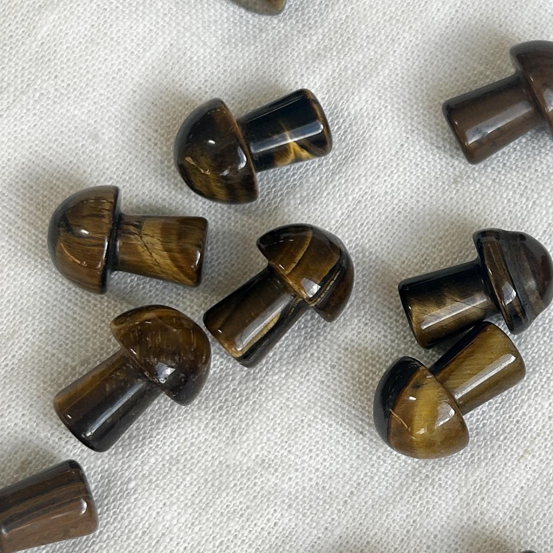 Tigers Eye Tiny Mushroom