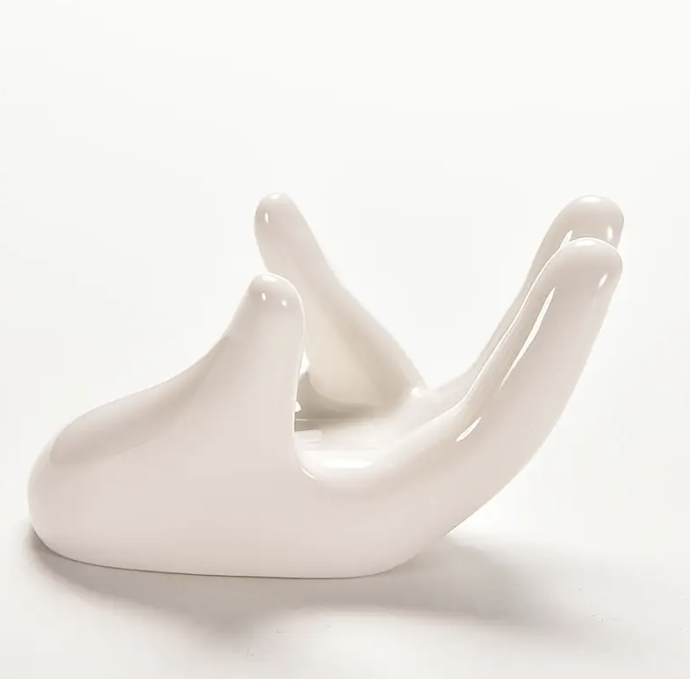 White Porcelain Ceramic Hand