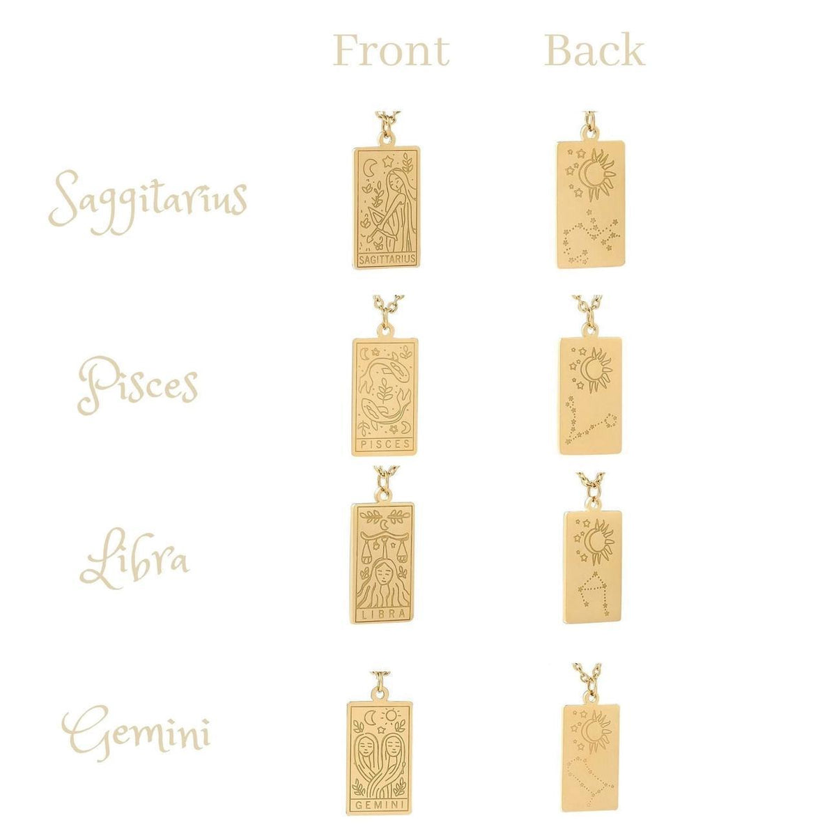 XMinimalist Zodiac Necklace