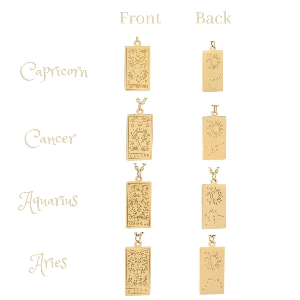 XMinimalist Zodiac Necklace