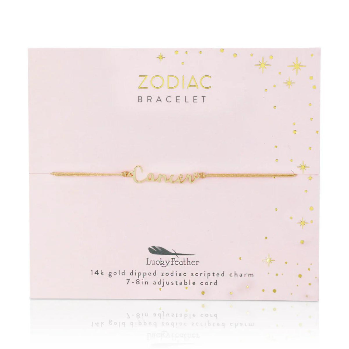 Zodiac Cord Bracelet Gold