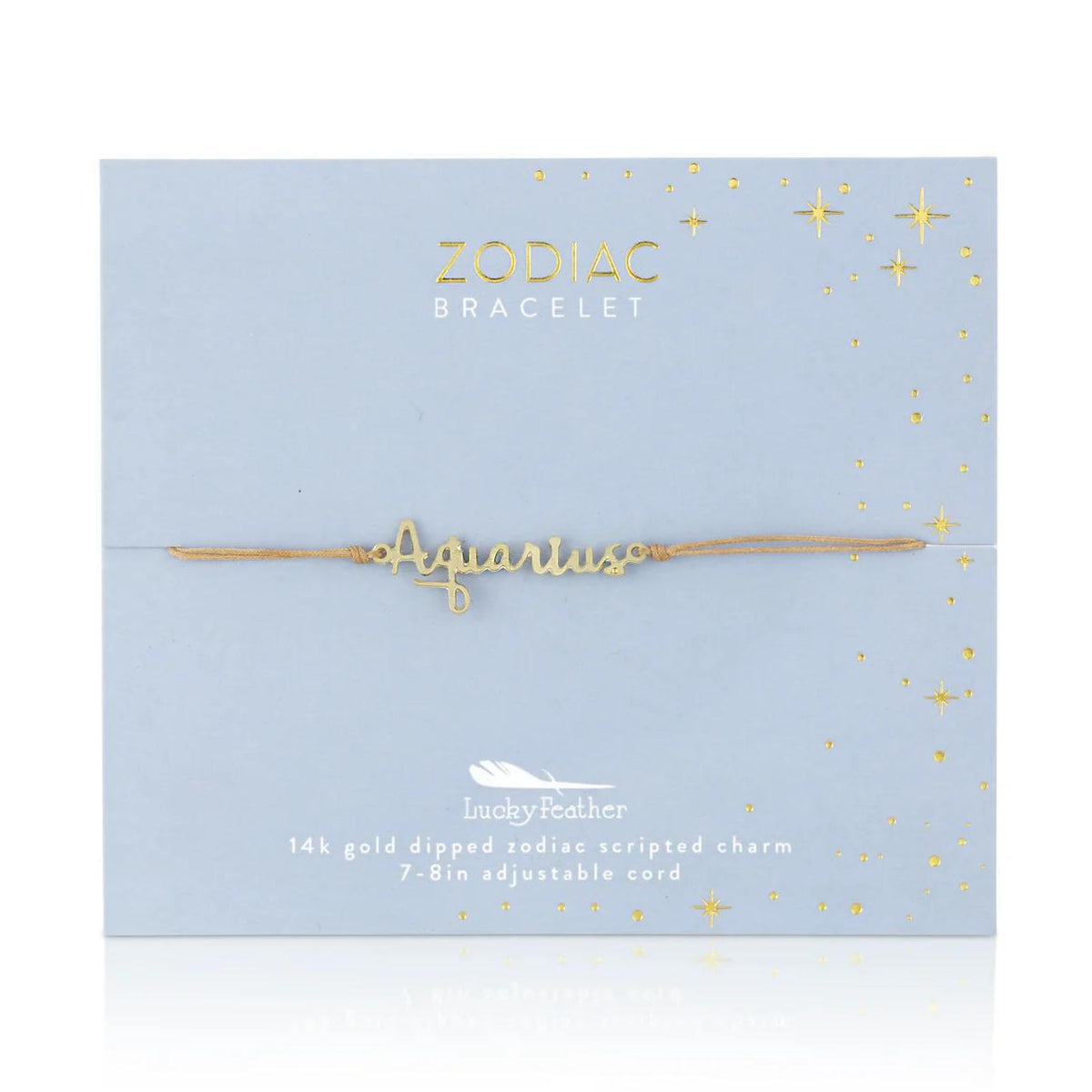 Zodiac Cord Bracelet Gold