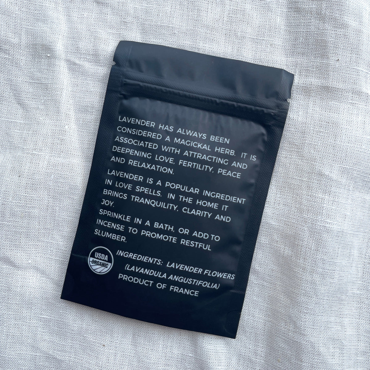 Lavender .35oz herb package for calmness, healing, and balance