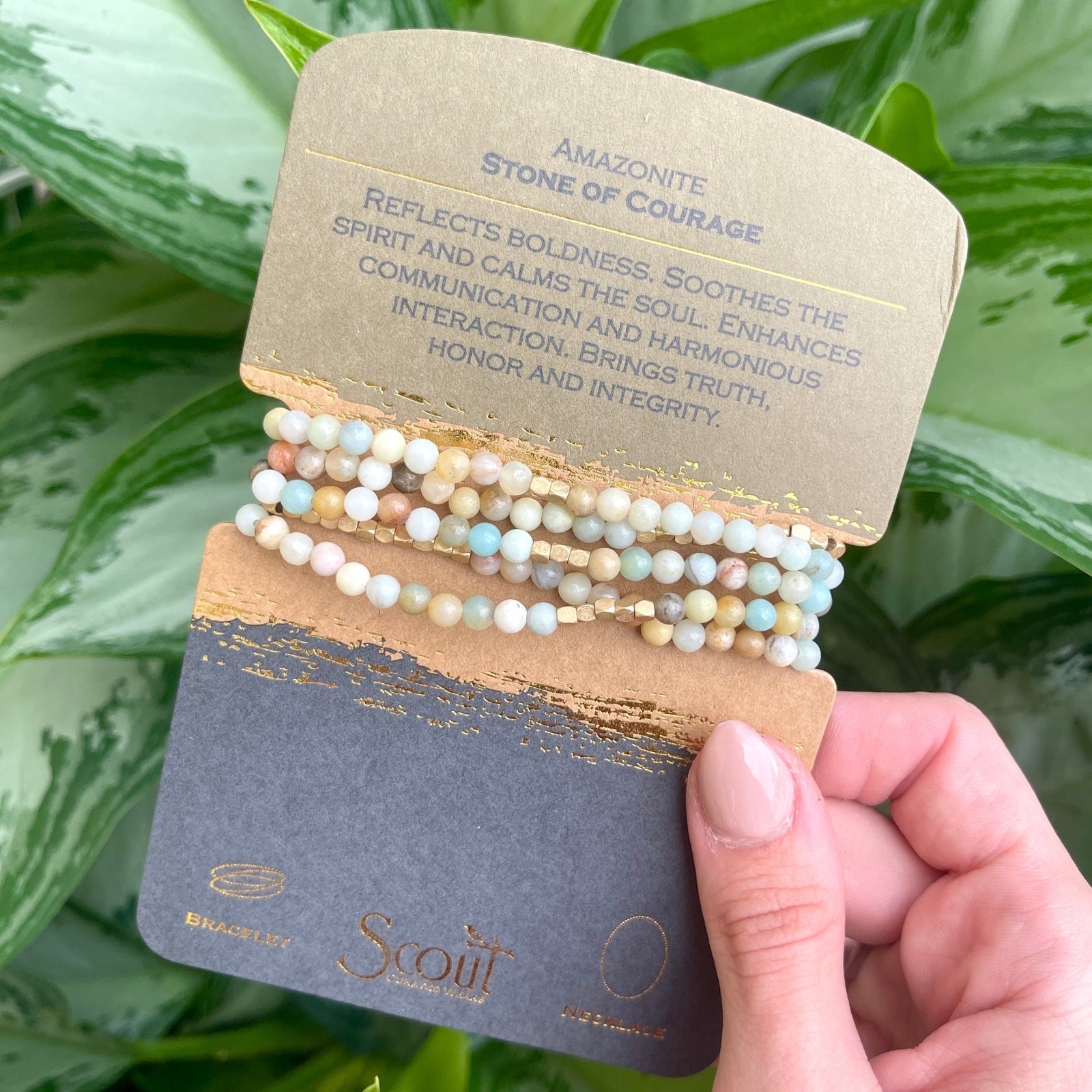 Amazonite Wrap Bracelet & Necklace