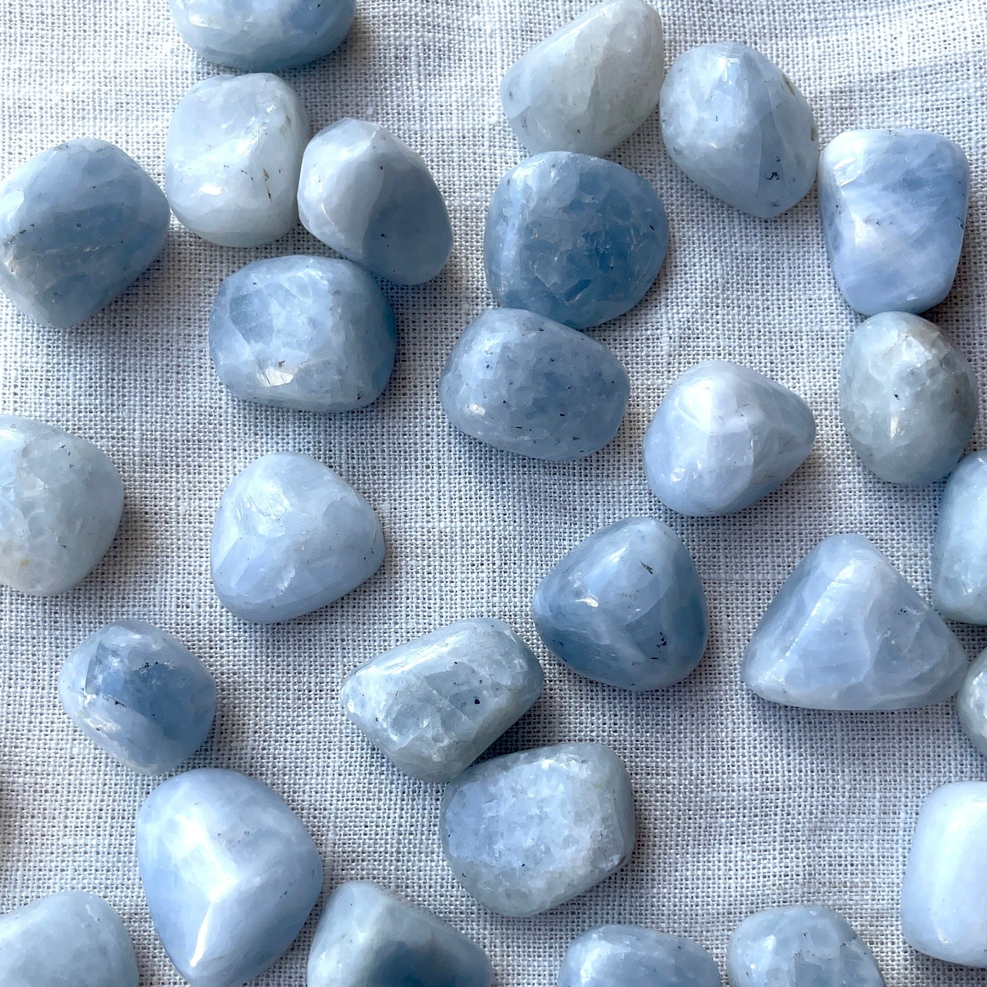 Blue Calcite Tumble