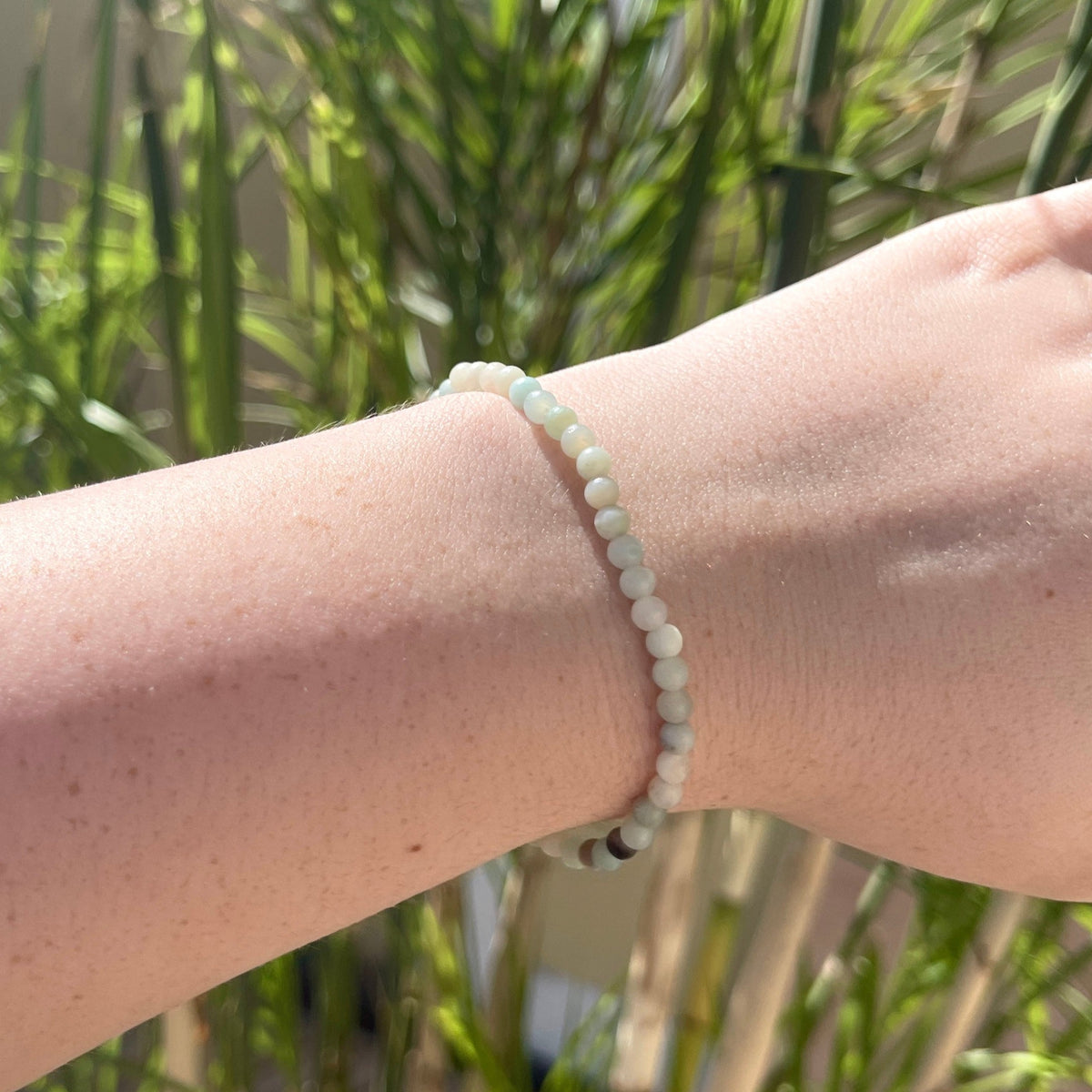 Amazonite Crystal Bracelet 4mm