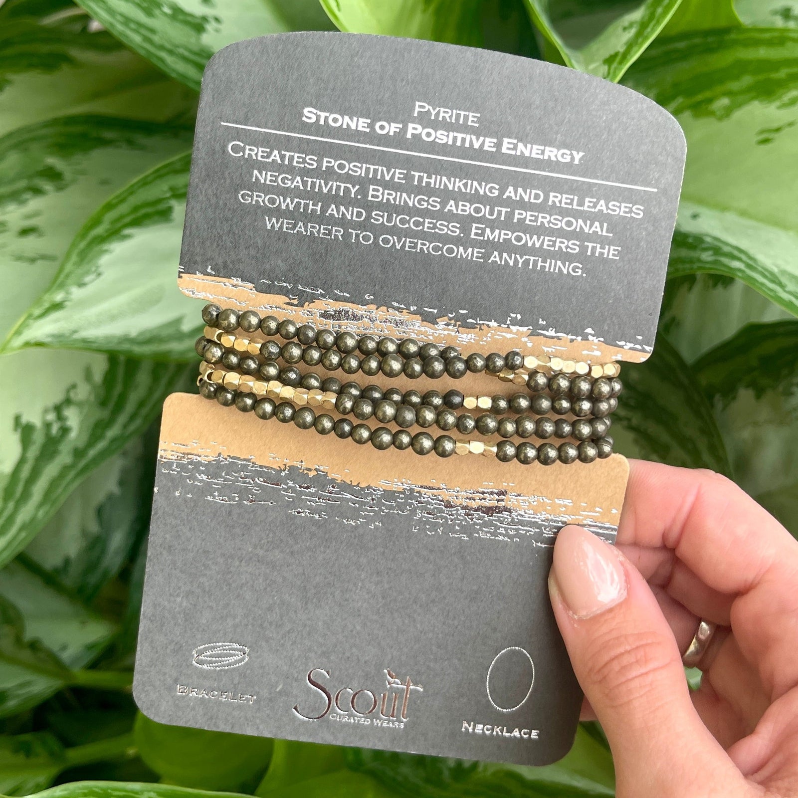 Pyrite Wrap Bracelet & Necklace