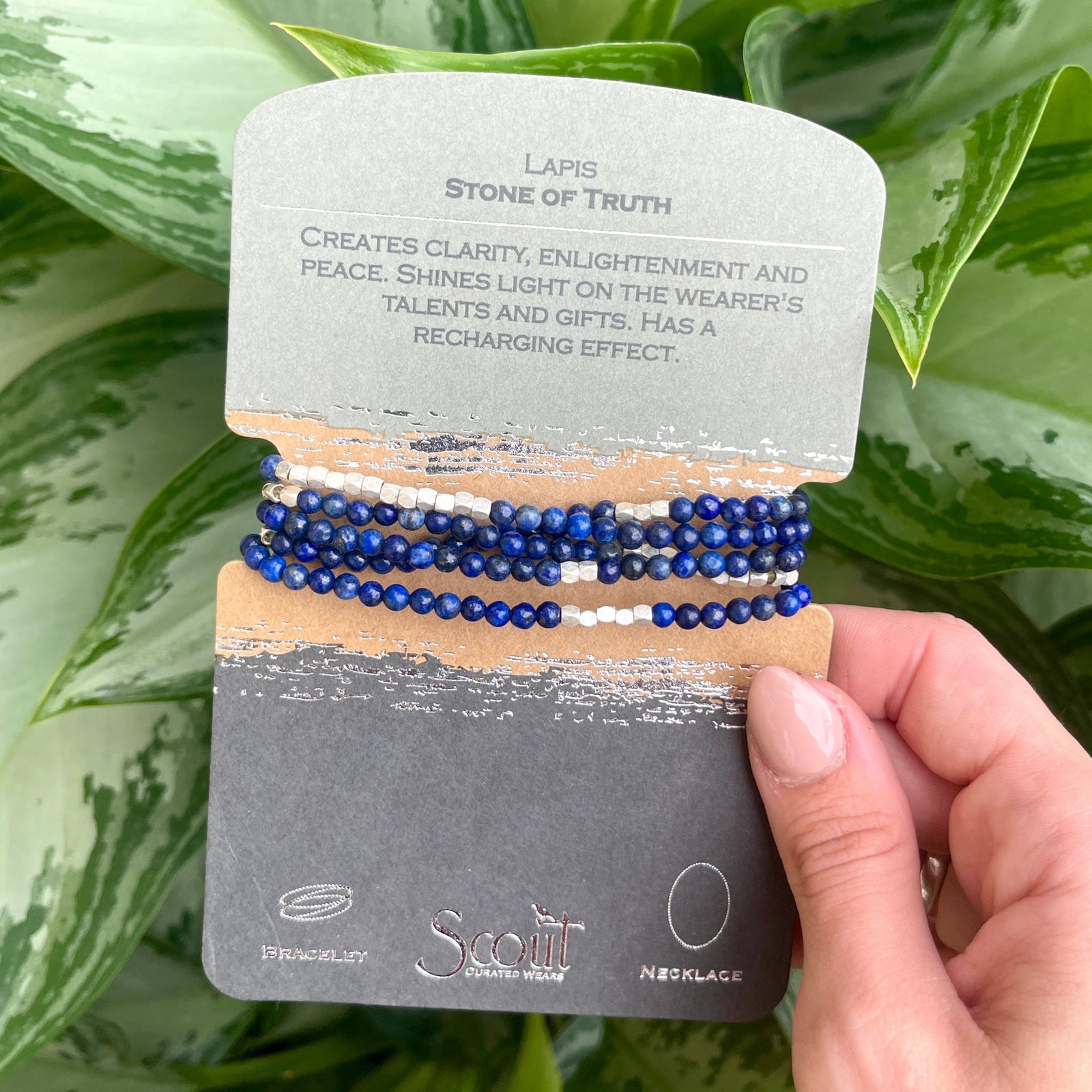 Lapis Wrap Bracelet & Necklace