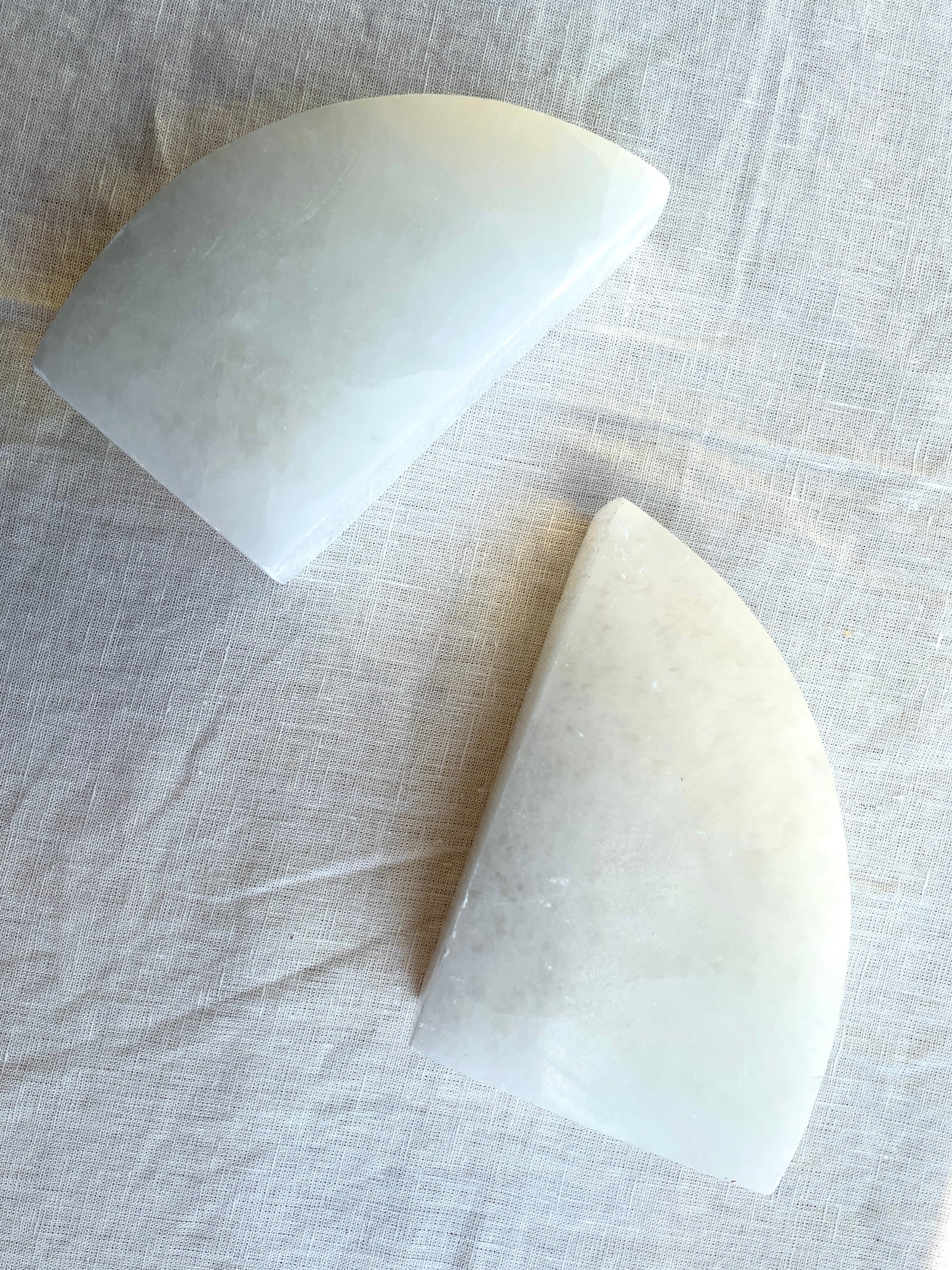 Selenite Bookends
