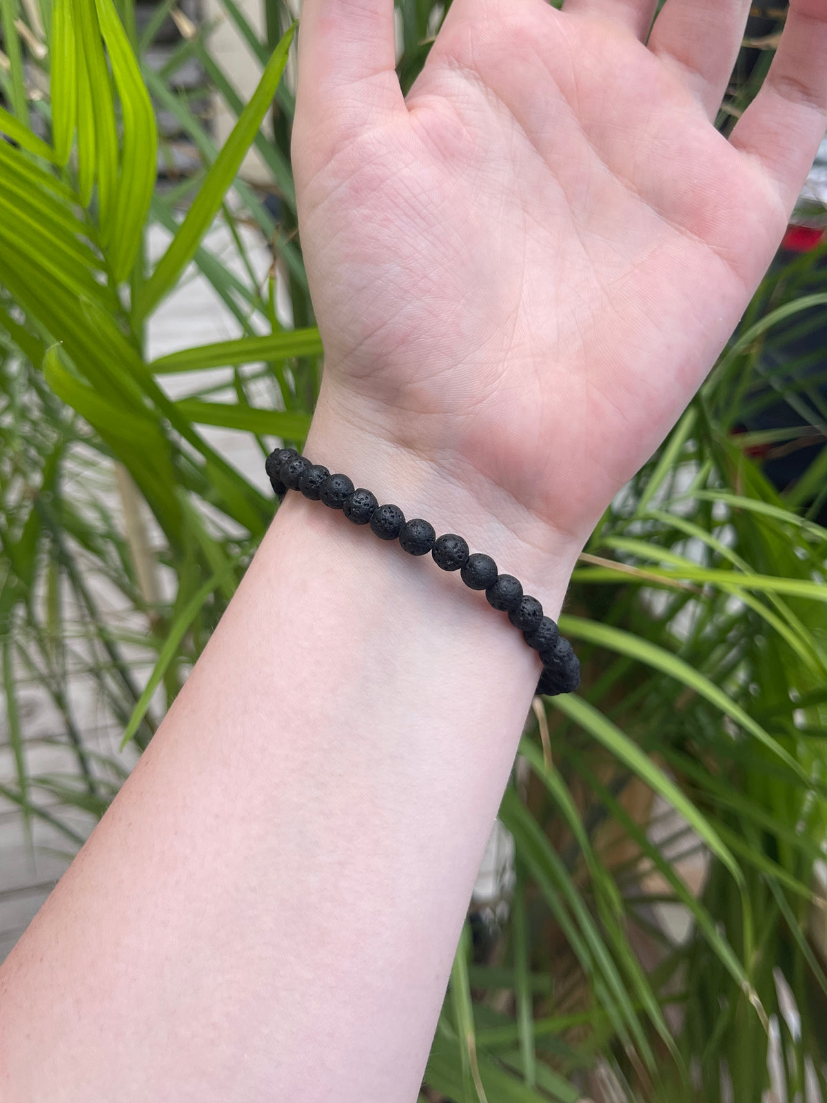 Lava Stone Bracelet 4mm