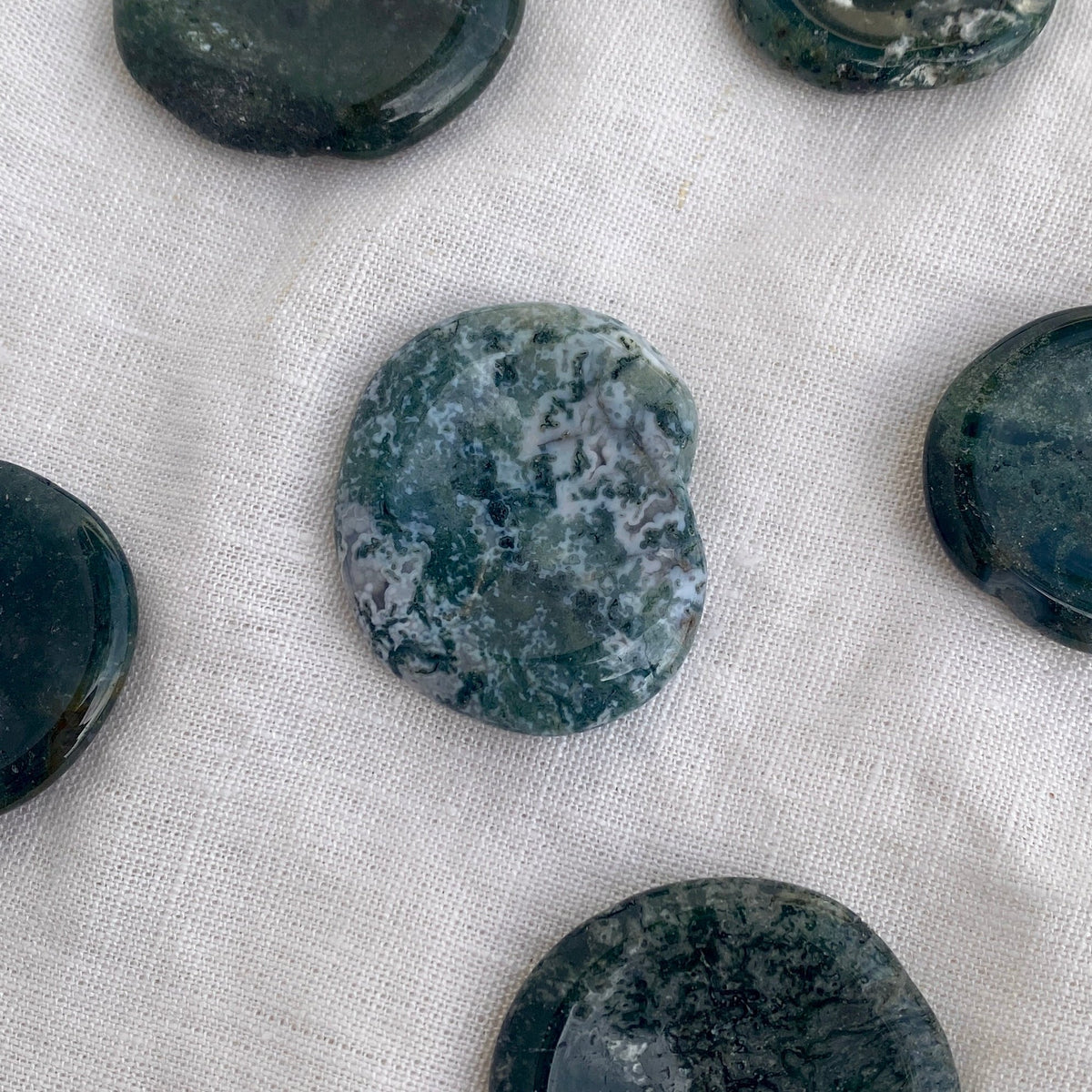 Moss Agate Calming Stone