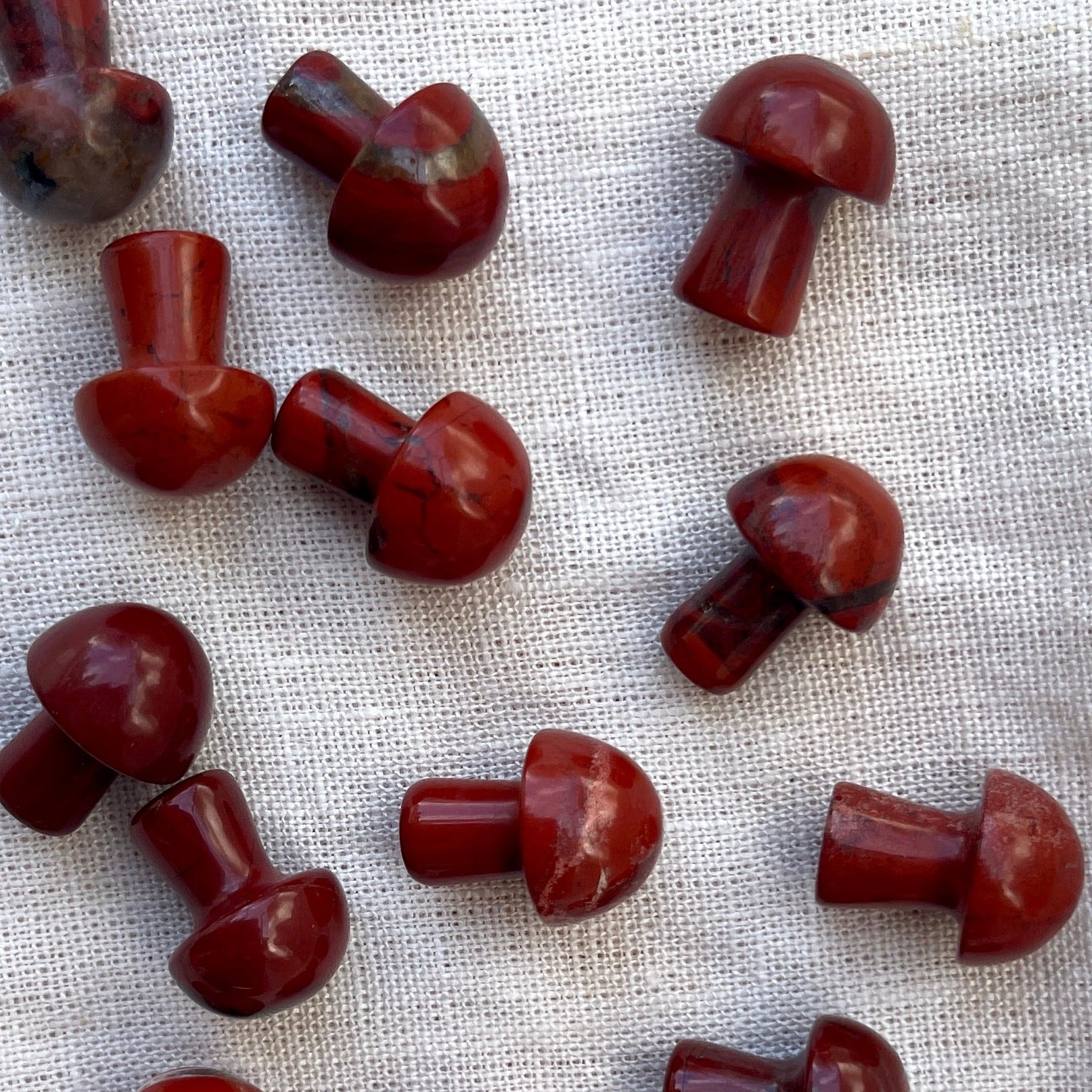 Red Jasper Tiny Mushroom