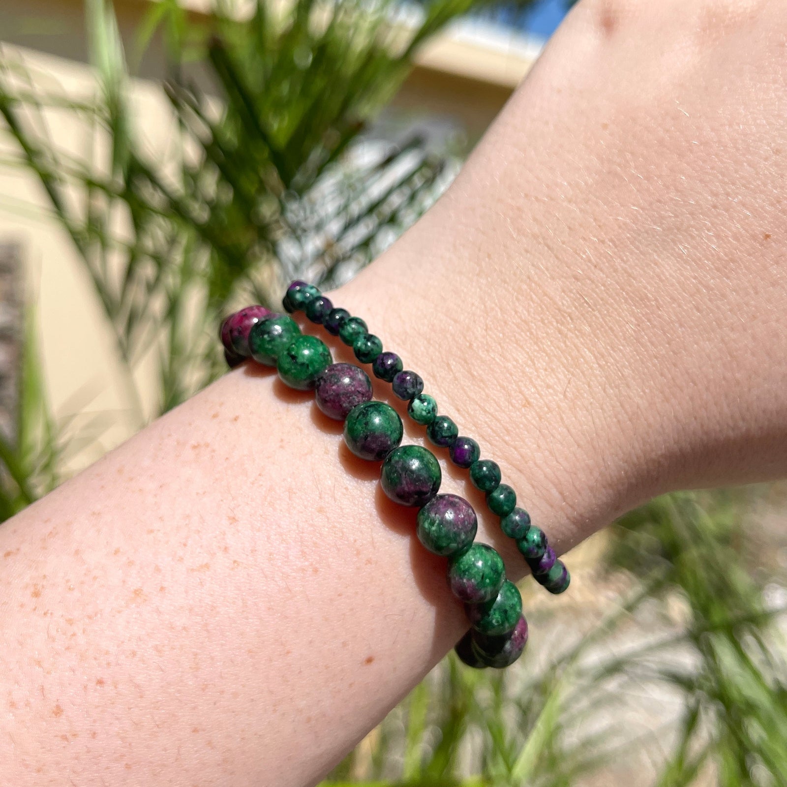 Ruby Zoisite Bracelet