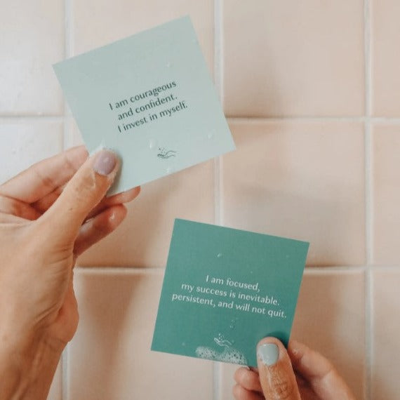 Shower Affirmation Cards - Abundance