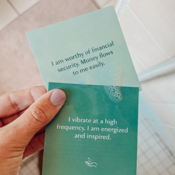 Shower Affirmation Cards - Abundance