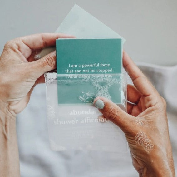 Abundance Shower Affirmation Cards