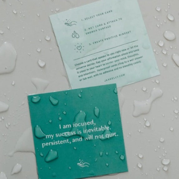 Abundance Shower Affirmation Cards