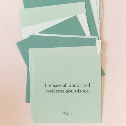 Abundance Shower Affirmation Cards