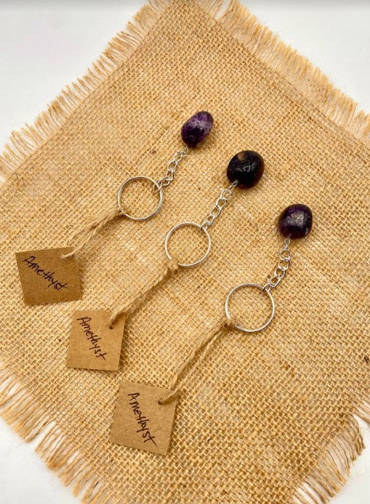 Amethyst Keychain