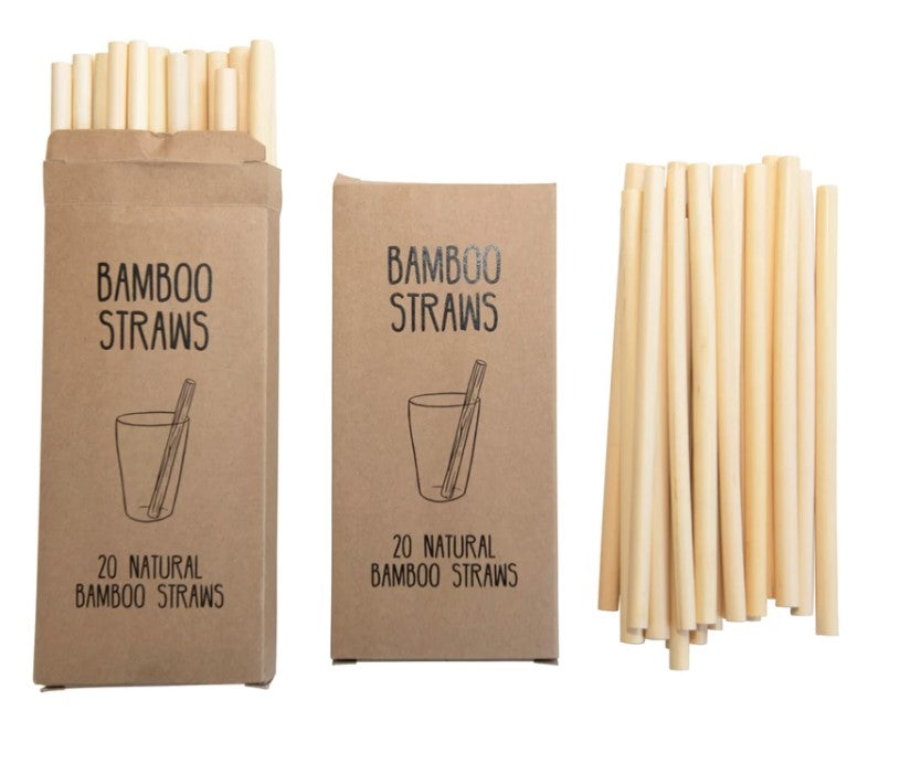 Bamboo Drinking Straws/Box of 20