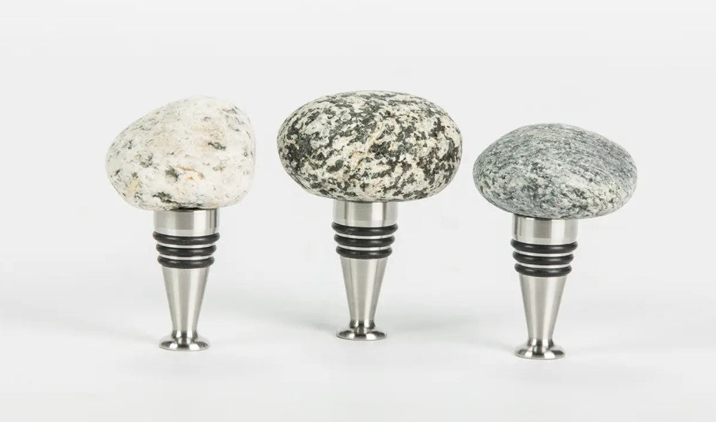 Beach Stone Wine Stopper