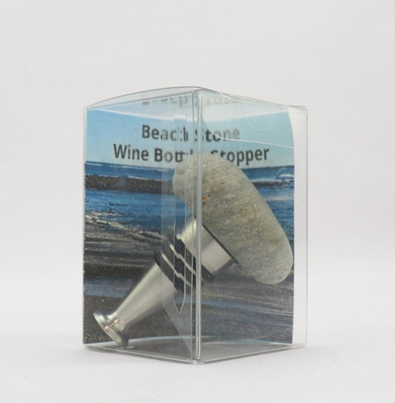 Beach Stone Wine Stopper
