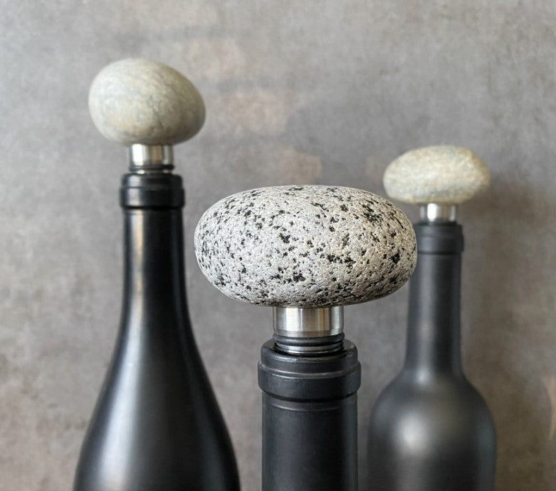 Beach Stone Wine Stopper