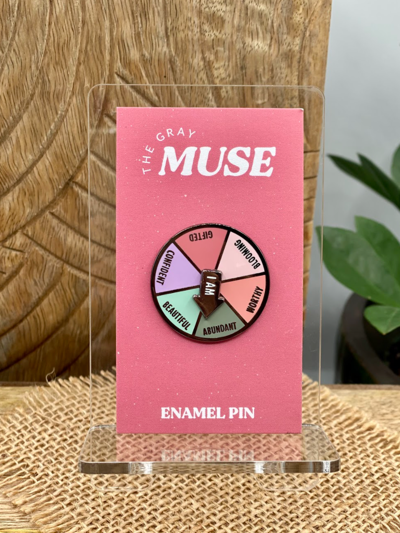 Bold Affirmations Interactive Spinner Enamel Pin