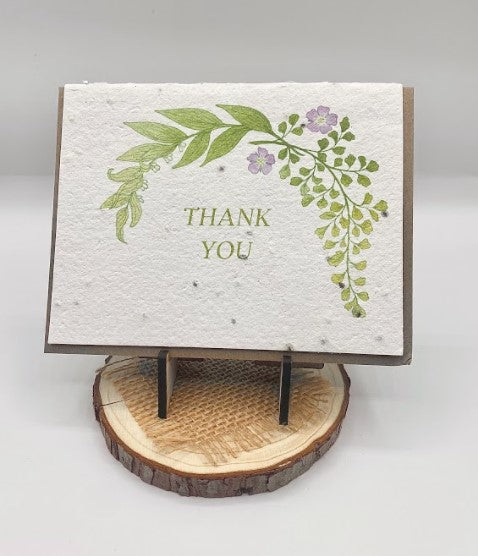 Botanical Thank You Plantable Herb Card