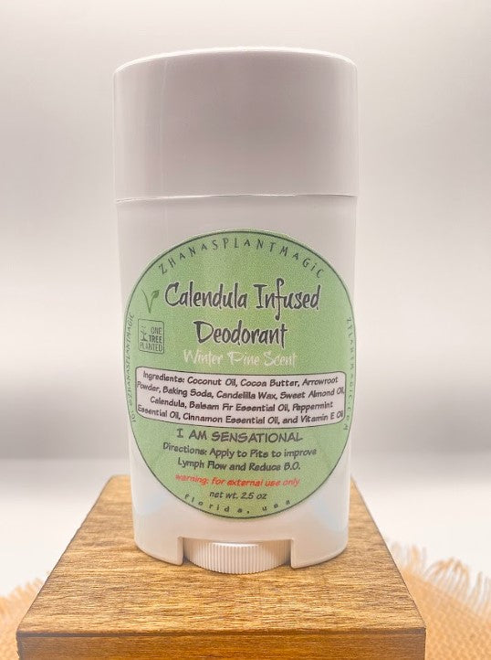 Calendula Infused Deodorant - Winter Pine Scent