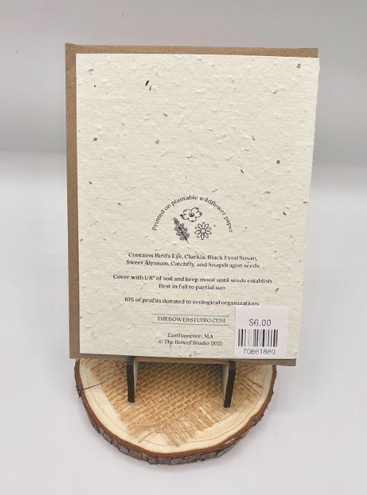 California Poppy Plantable Wildflower Card