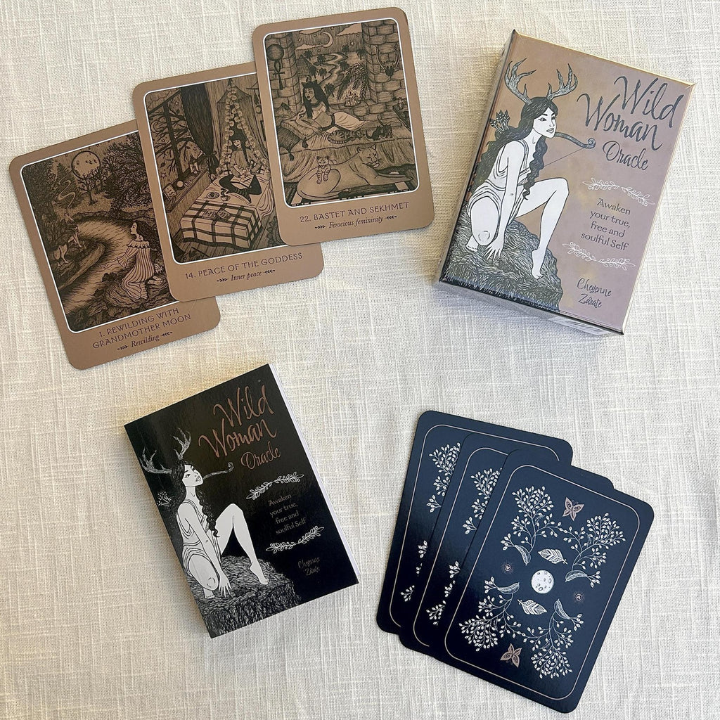 Wild Goddess Oracle Deck and Guidebook: A 52-Card Deck and