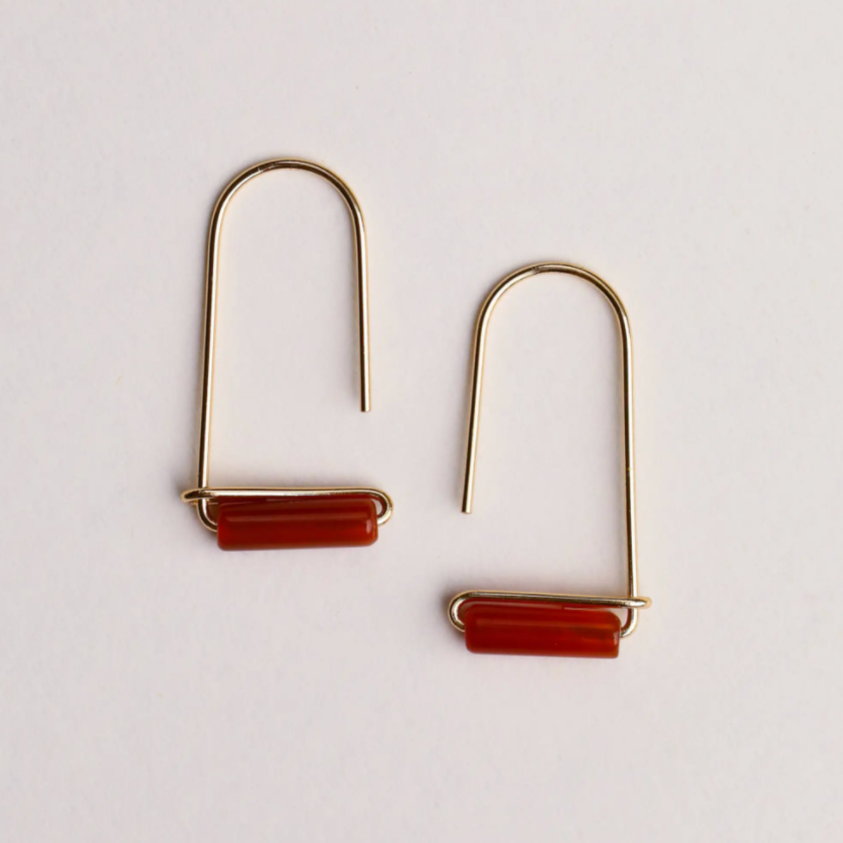Gemstone Drop Earring