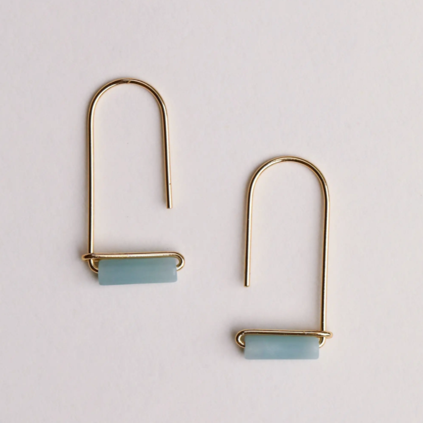 Gemstone Drop Earring