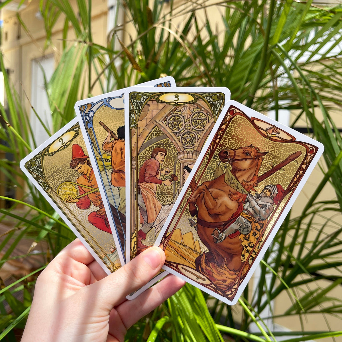 Golden Art Nouveau Tarot