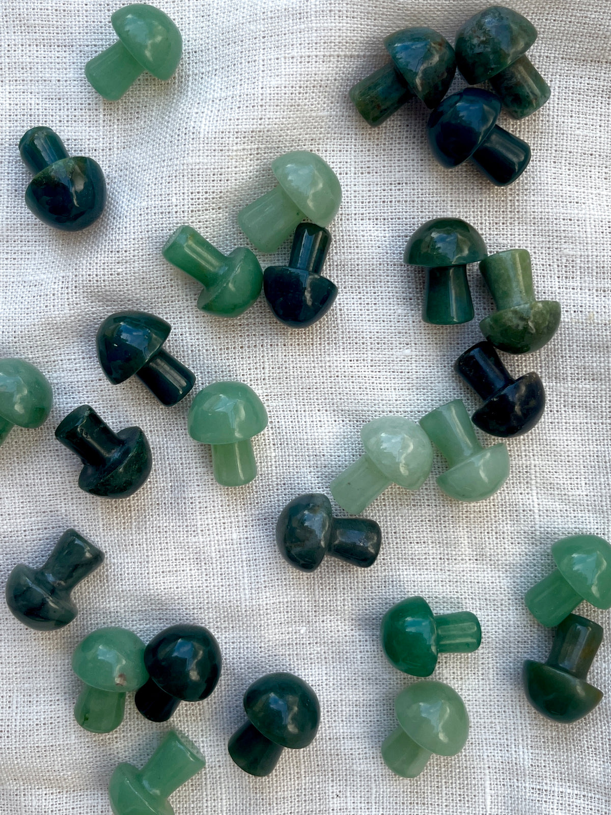 Green Aventurine Tiny Mushroom